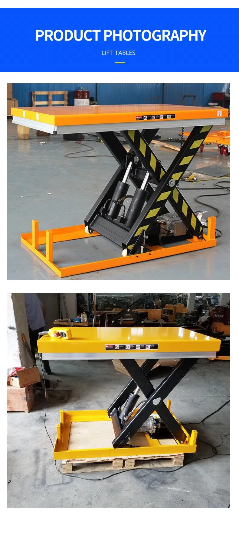 scissor lift tables