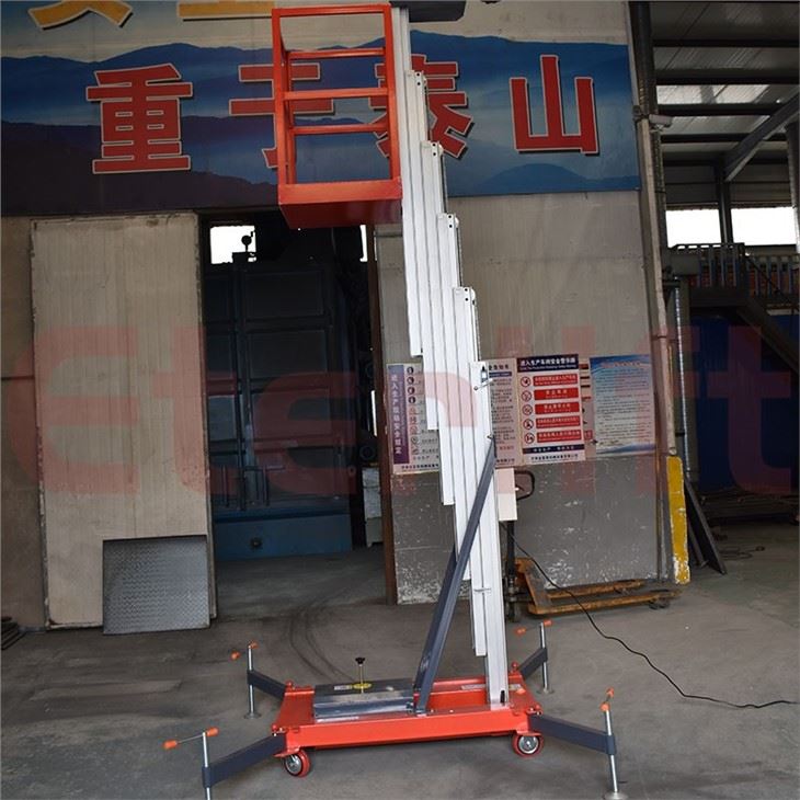 Single Mast Aluminum Lift Table