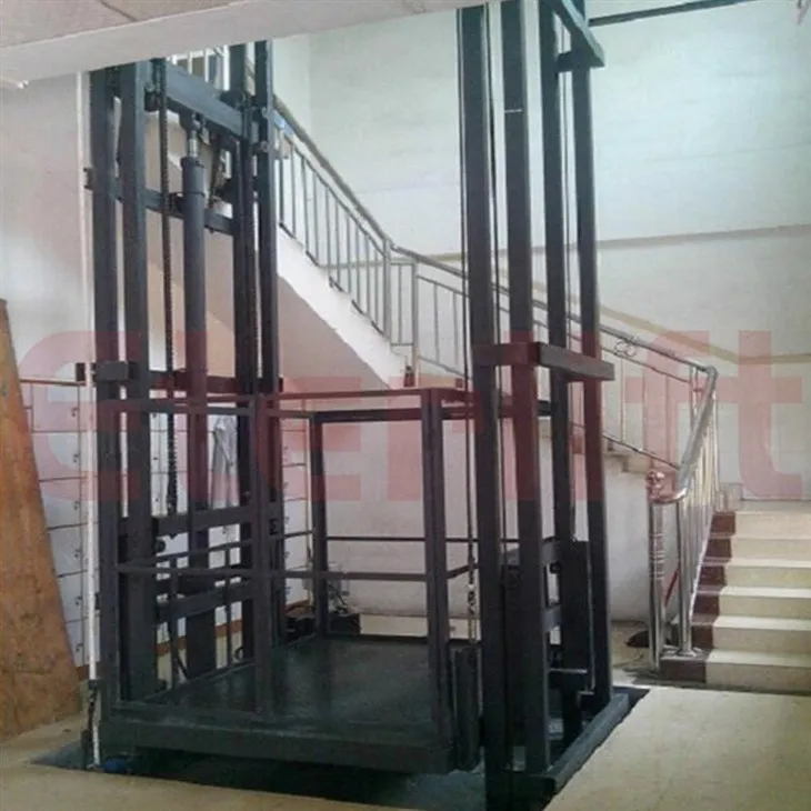 Guide Rail Hydraulic Cargo Lift
