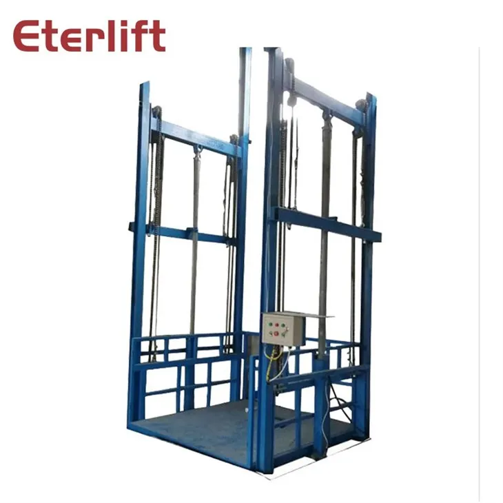 Guide Rail Hydraulic Cargo Lift