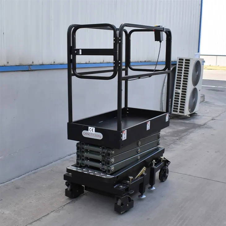 Élévateur à ciseaux électrique étroit