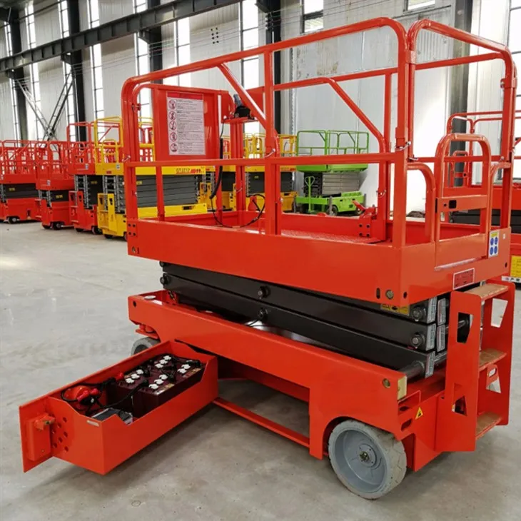 Nacelles électriques à ciseaux automotrices de 6 mètres