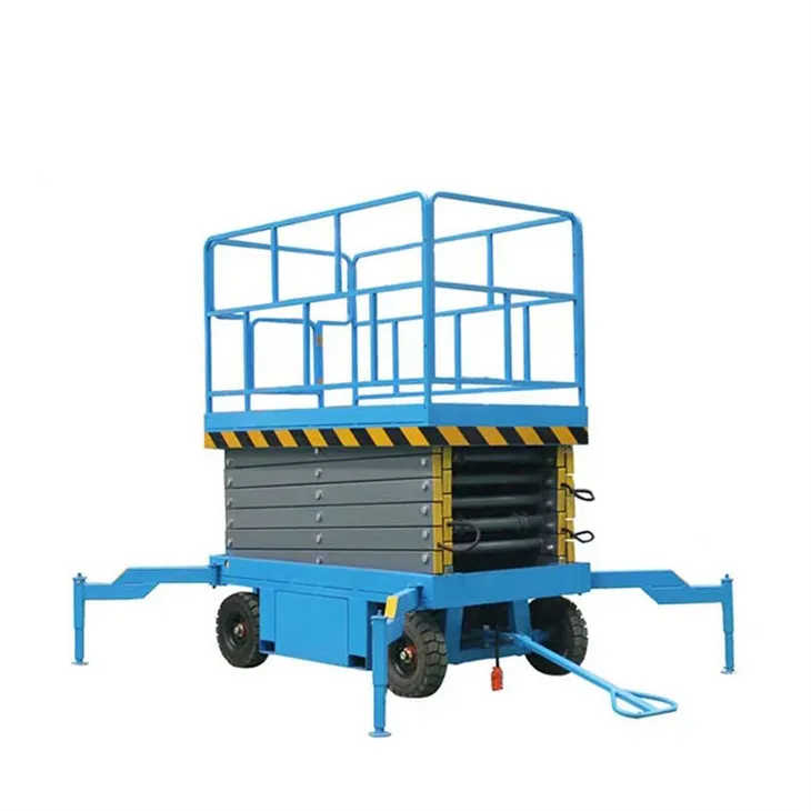 Plate-forme de travail aérien avec des outrtigeurs