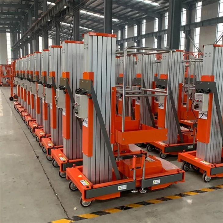 Ascenseur à double mât en aluminium