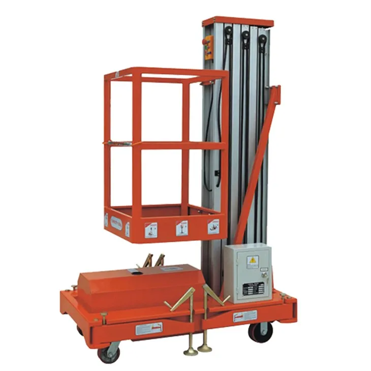 Ascenseurs verticaux en aluminium pour le travail aérien