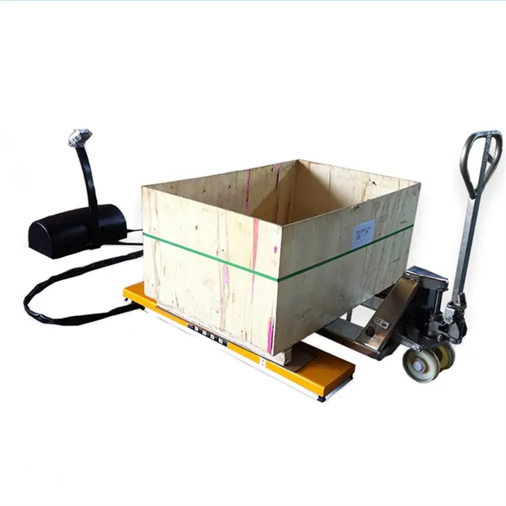 Table élévatrice à ciseaux fixe