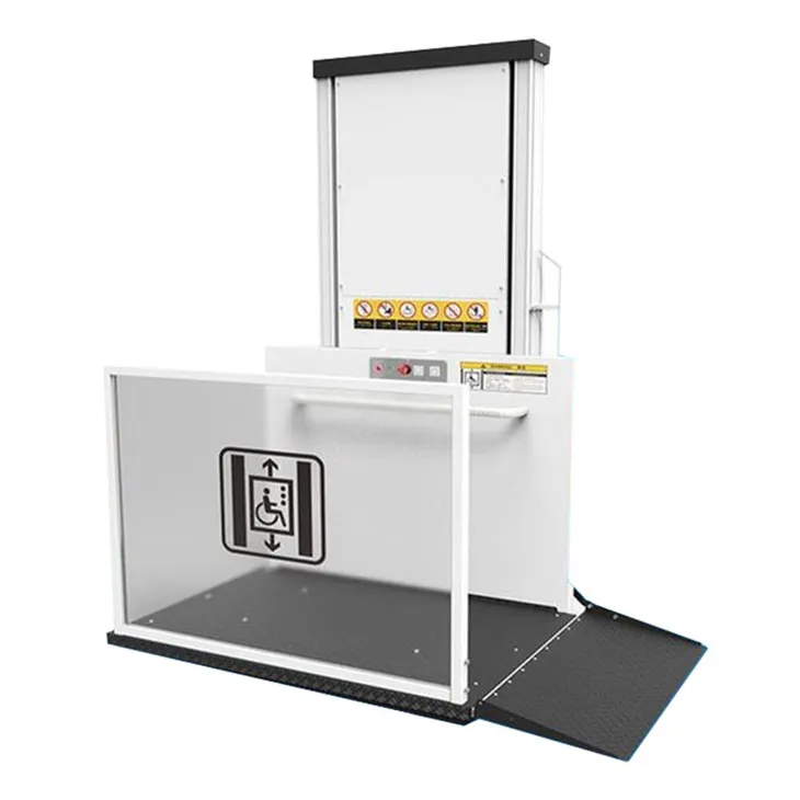 Porche-ascenseur vertical à plate-forme élévatrice