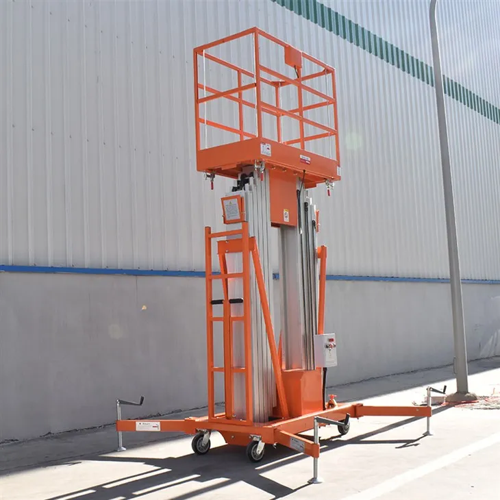 Pousser autour du mât en aluminium