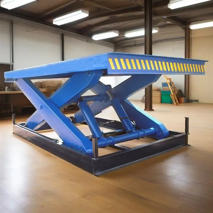 Tables de lifting des ciseaux stationnaires